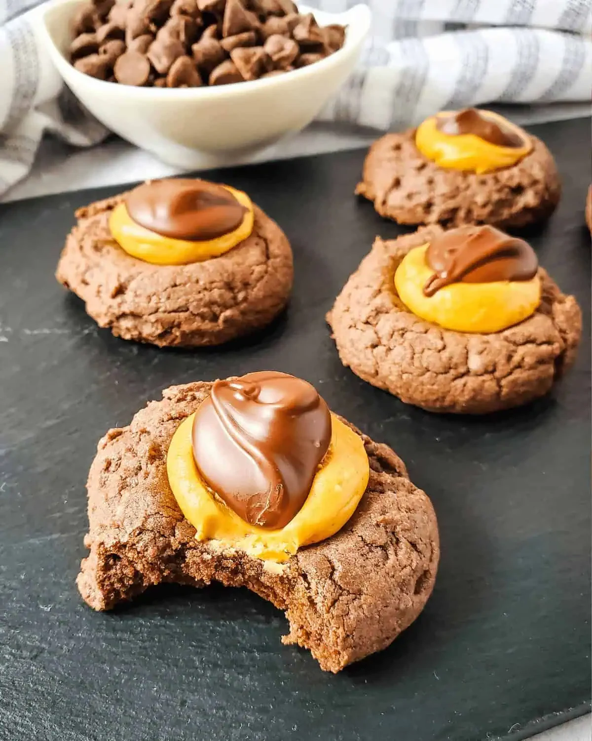 Buckeye Brownie Cookies