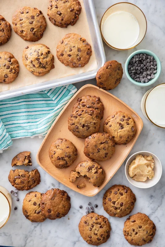 Gluten Free Vegan Miso Chocolate Chip Cookies