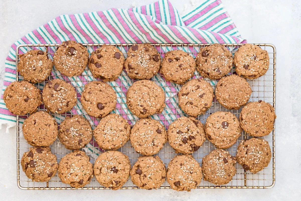 Double Chocolate Chip Hemp Heart Cookies