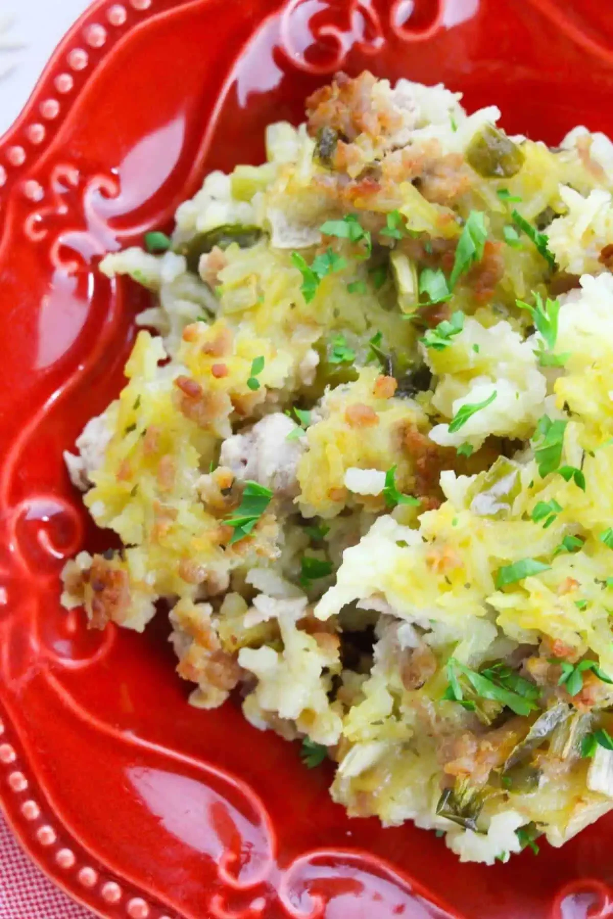 Sausage with Rice Casserole (St. Paul’s Rice)