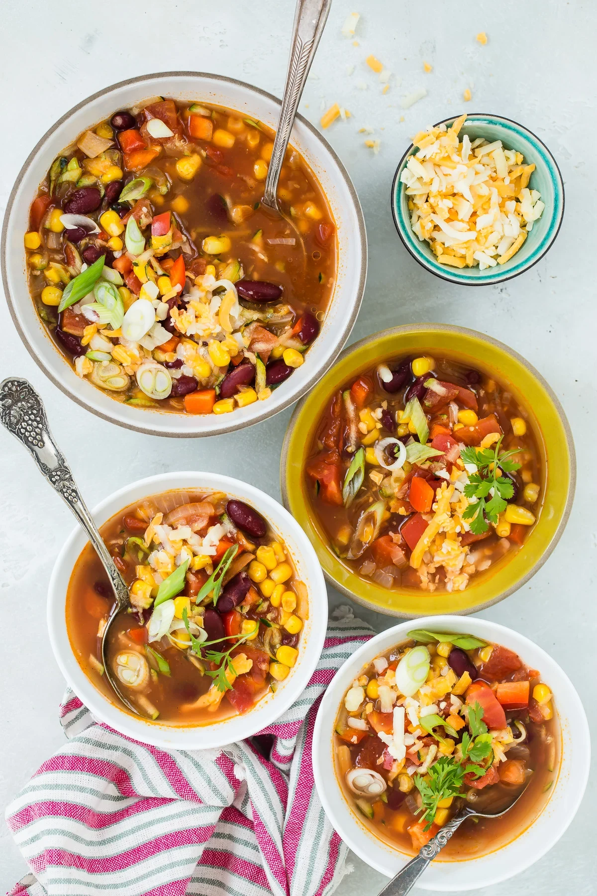 Slow Cooker Mexican Corn and Bean Soup