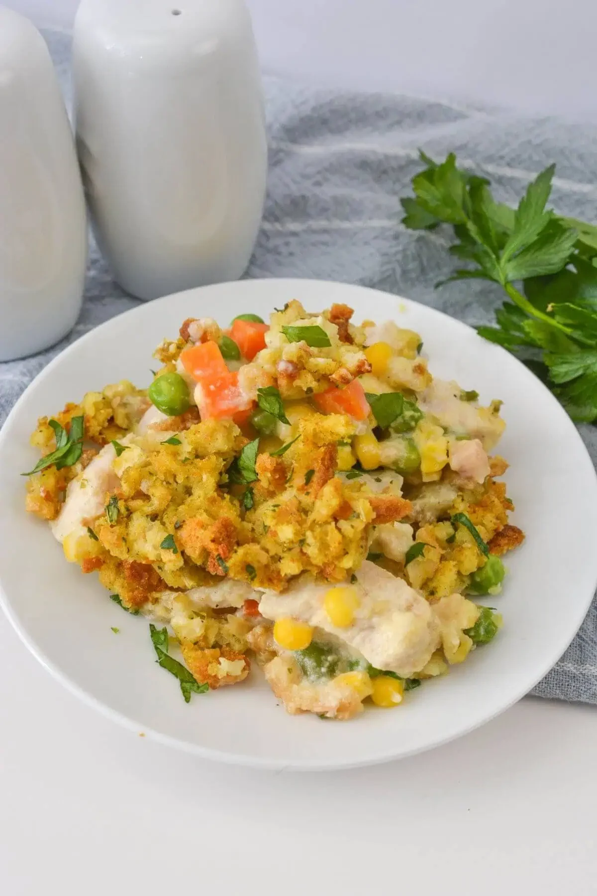 Chicken and Stuffing Casserole