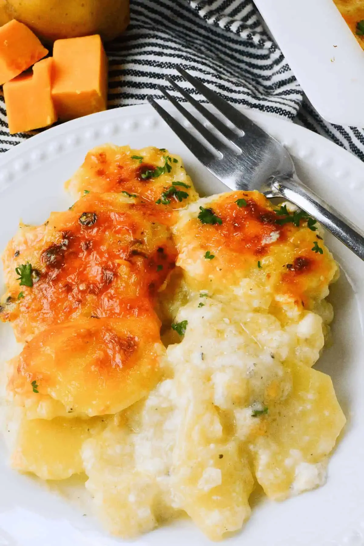 Au Gratin Potatoes with Gruyere Cheese