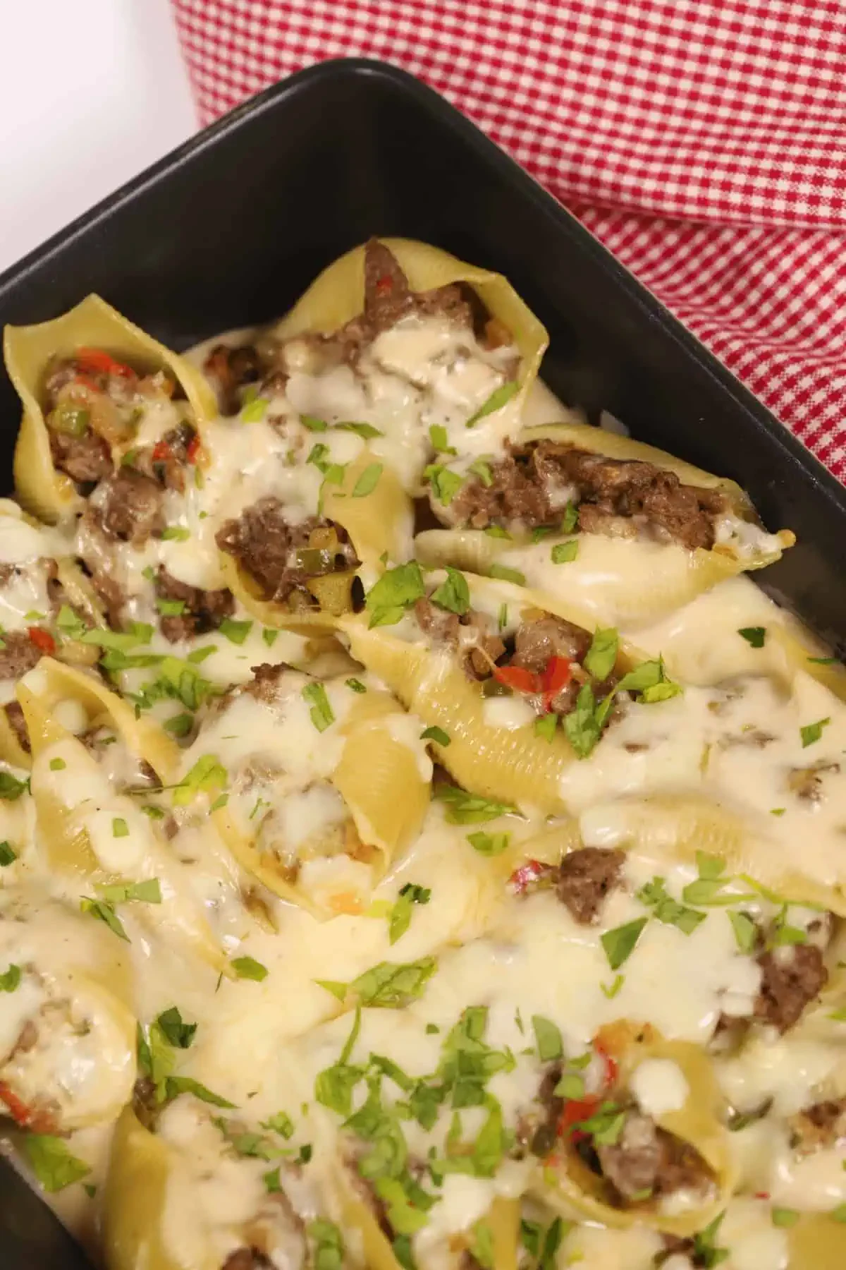 Philly Cheesesteak Stuffed Shells