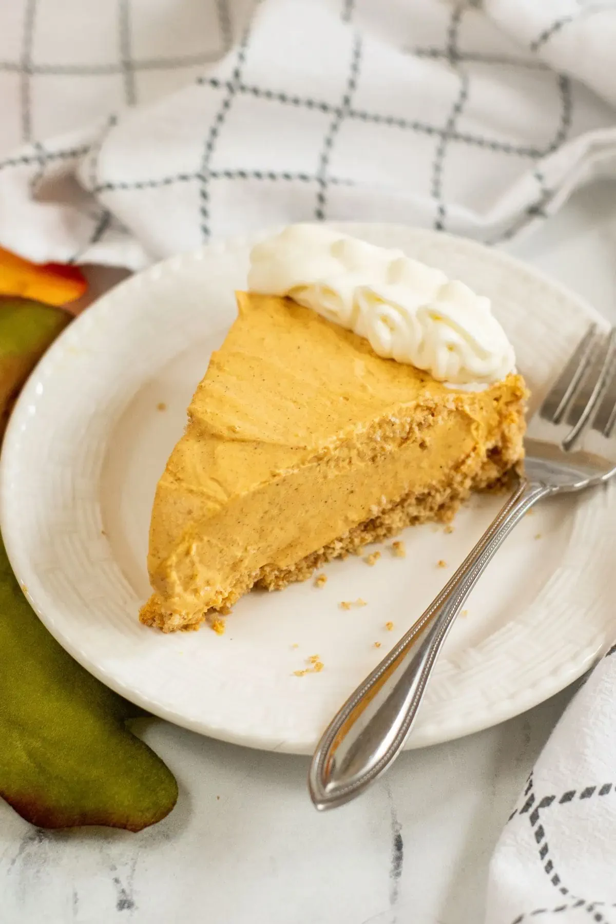 Cream Cheese Pumpkin Pie with Gingersnap Crust