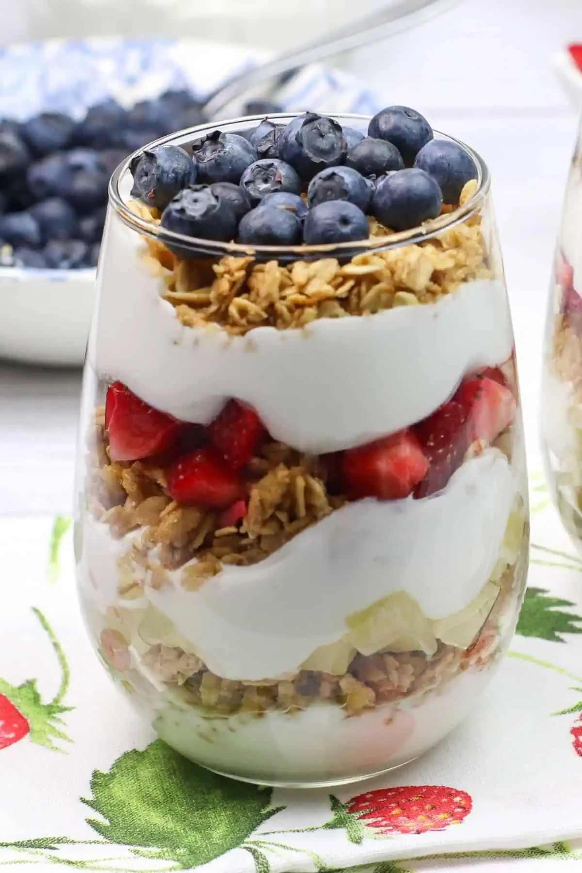 Greek Yogurt Parfait with Fruit and Granola