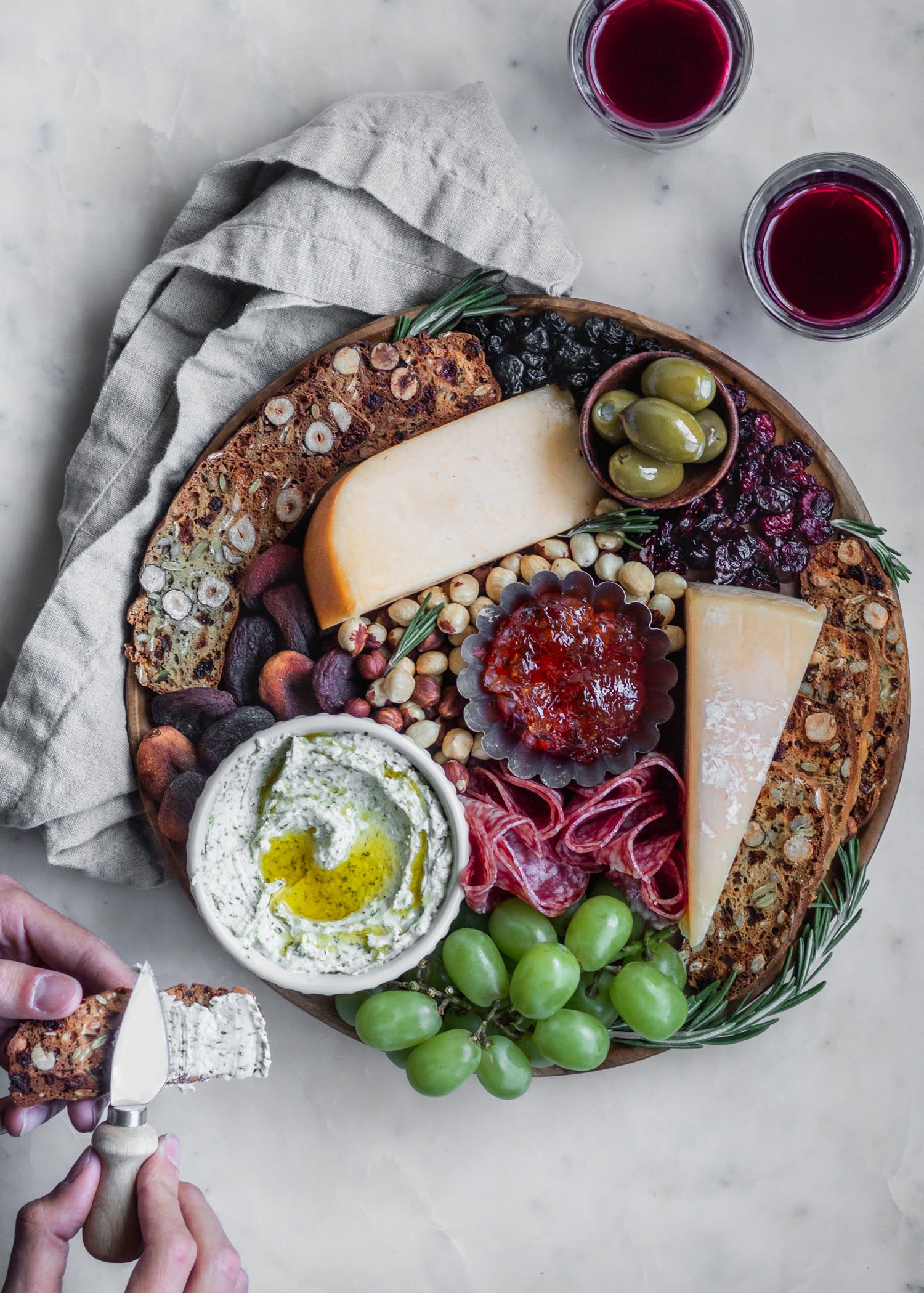 Homemade Fruit And Nut Crisps + Za’Atar Whipped Feta