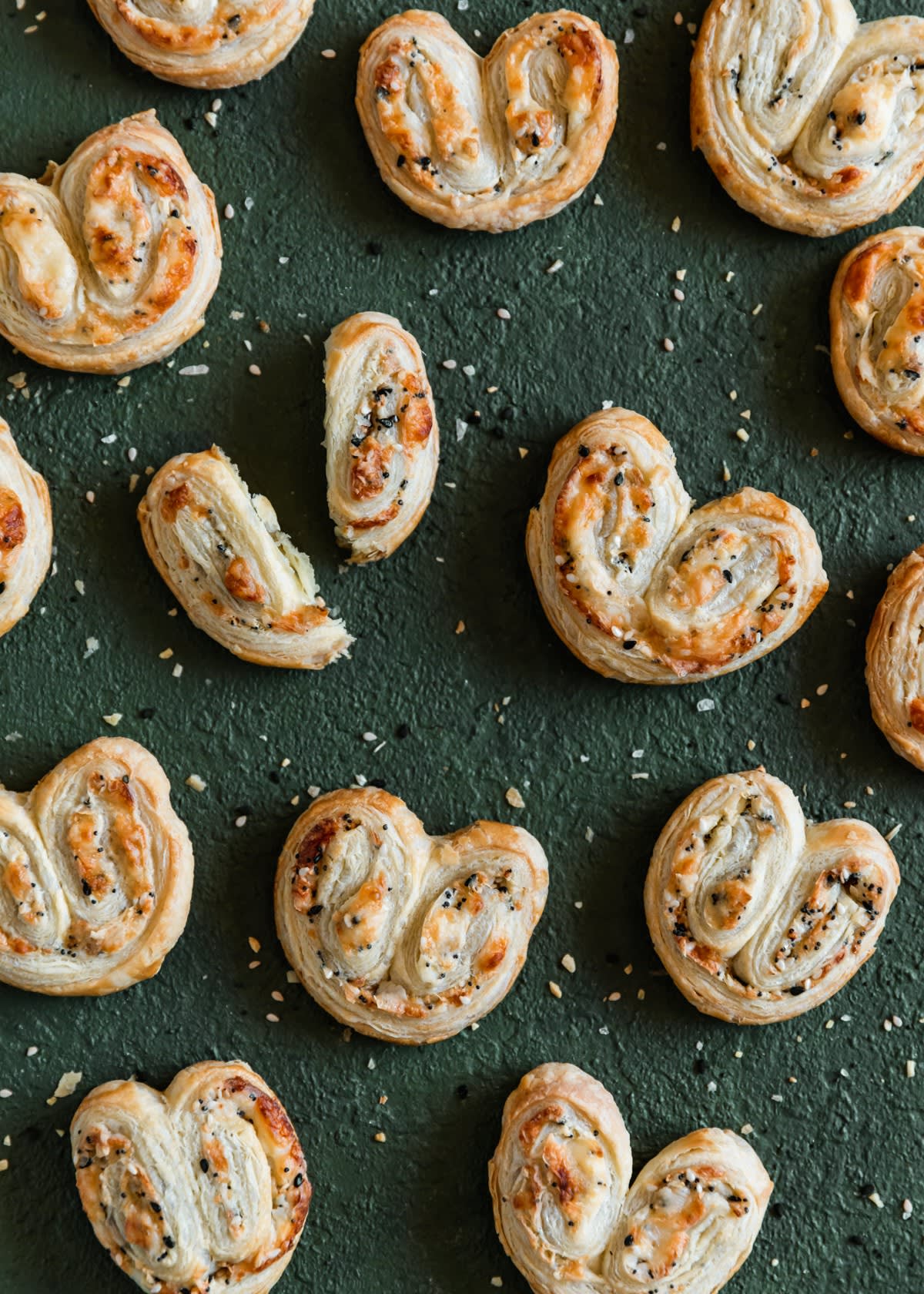 Savory Palmiers With Parmesan & Everything Bagel Spice