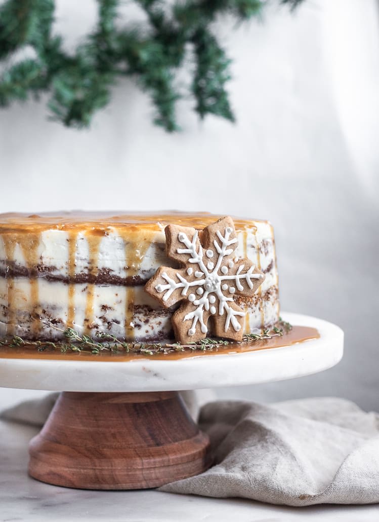 Gingerbread Cake With Orange Buttercream And Bourbon Caramel