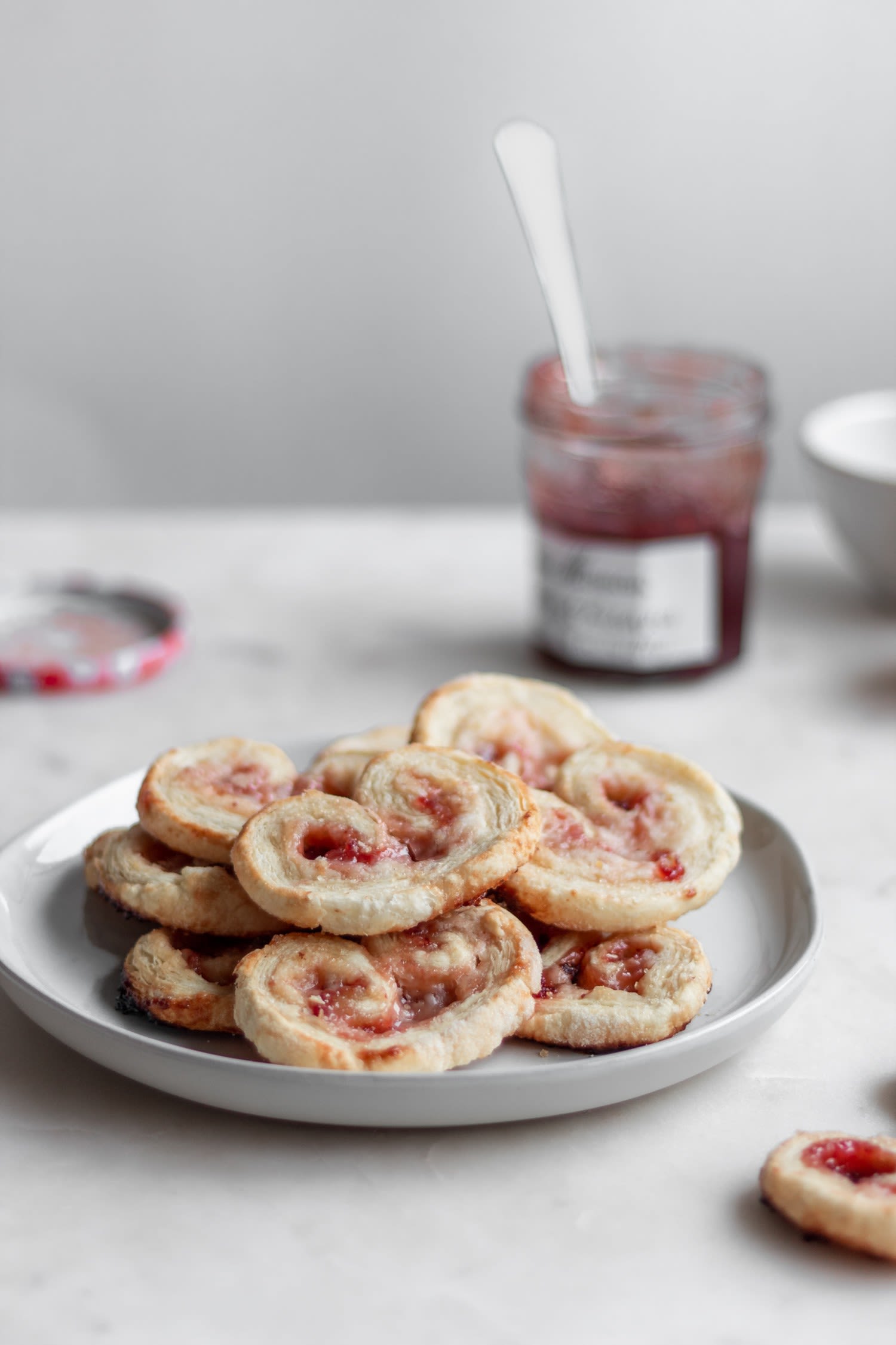 Strawberry Palmiers With Cream Cheese