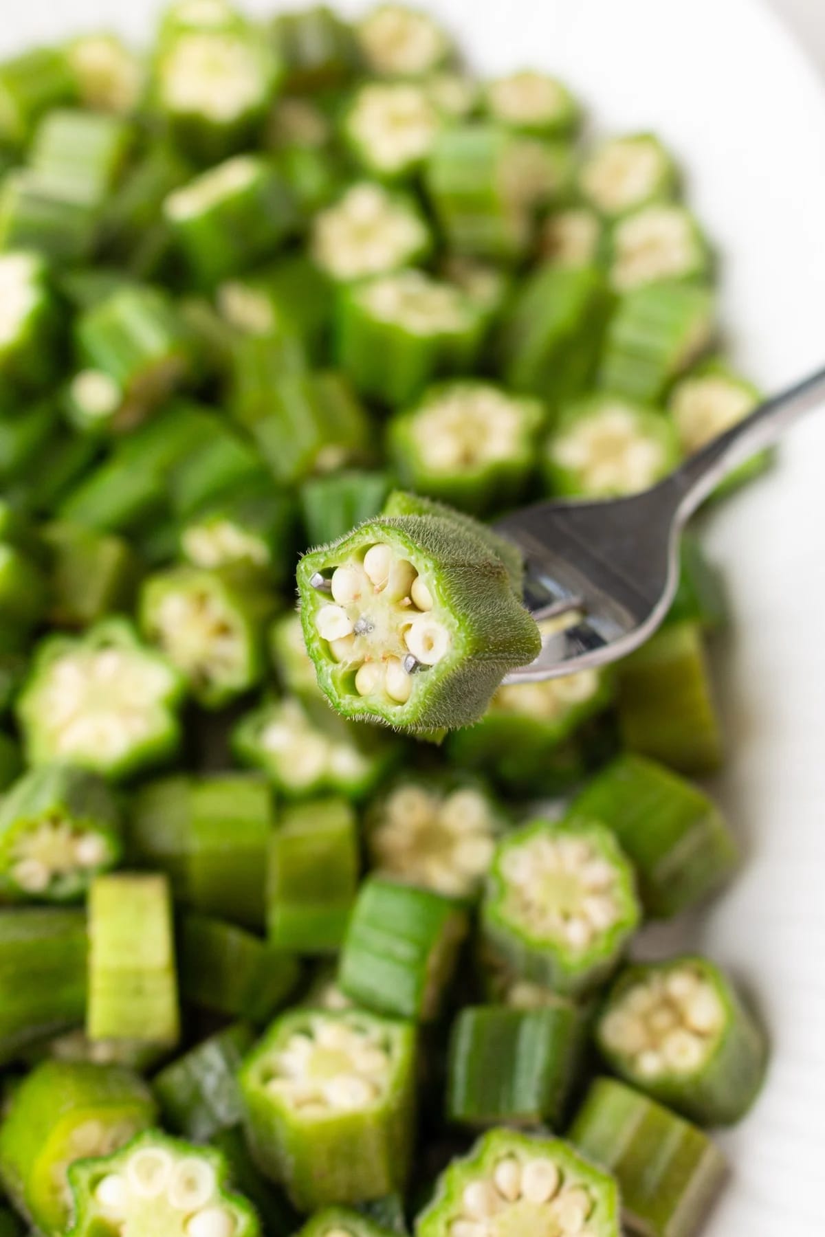 Steamed Okra