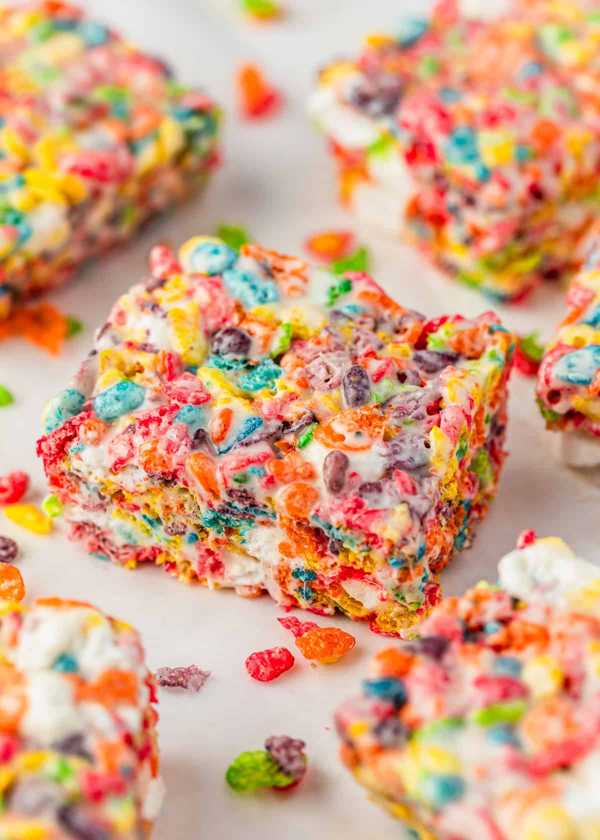 Small Batch Marshmallow Fruity Pebbles Treats