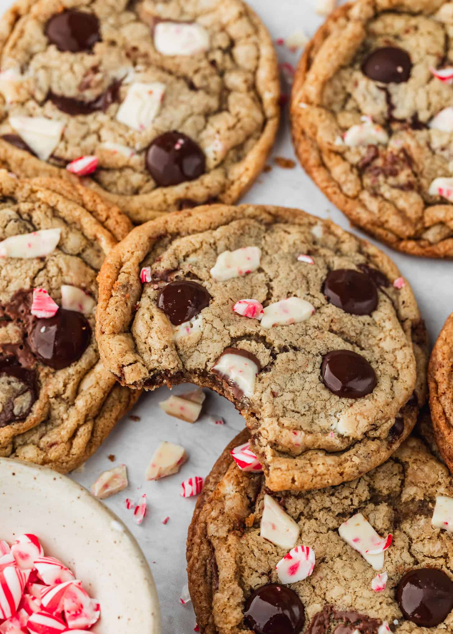 Small Batch Peppermint Chocolate Chip Cookies