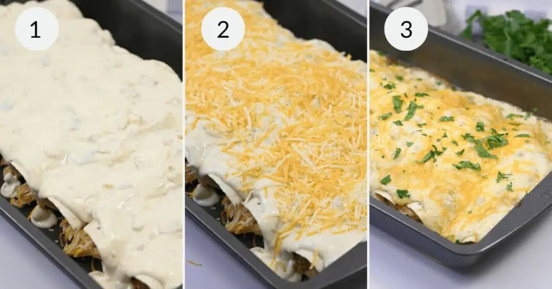 Sour Cream Chicken Enchiladas