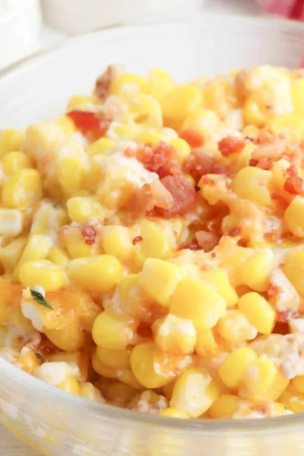 Bacon Corn Casserole with Cream Cheese