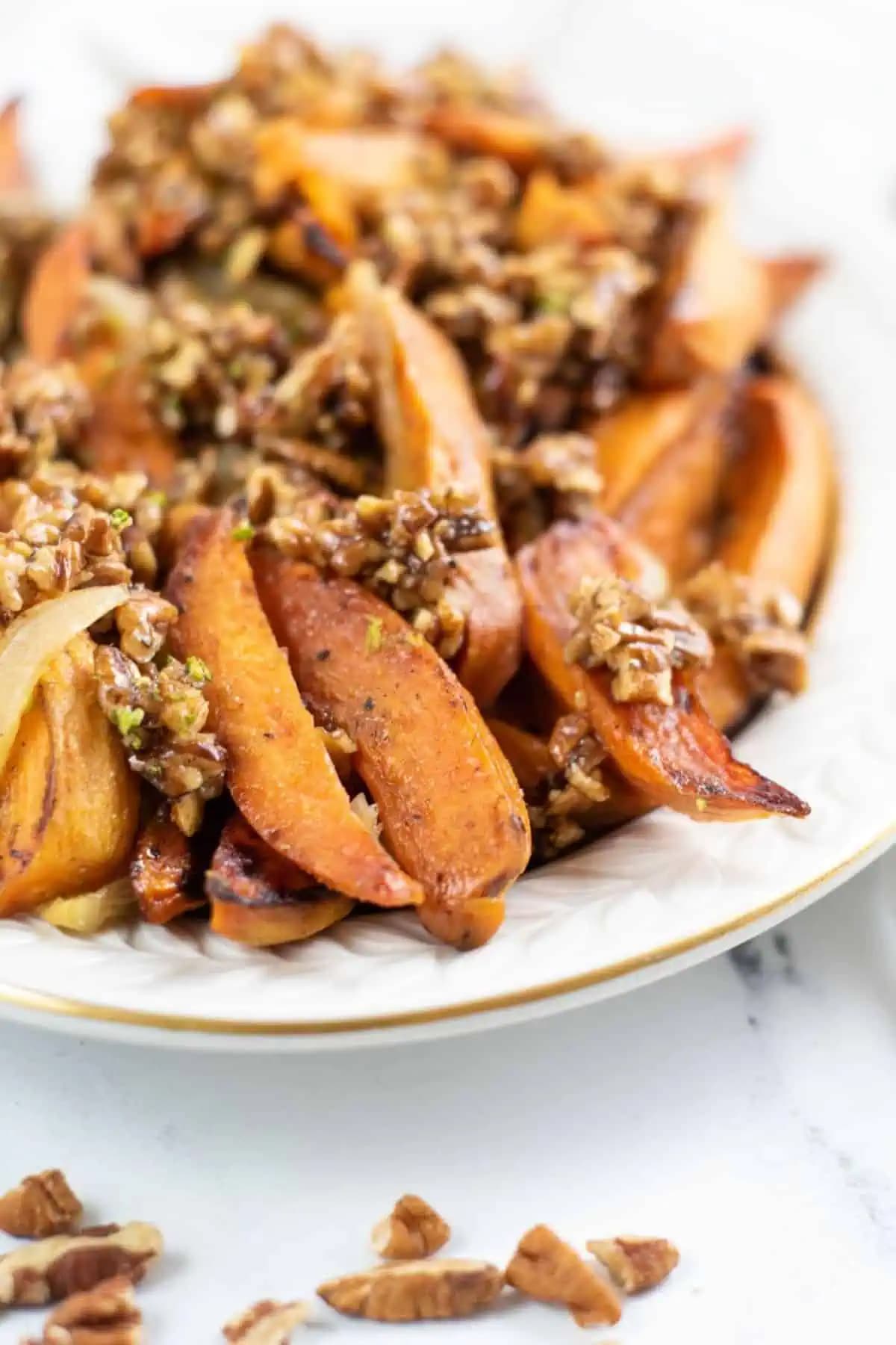 Roasted Spicy Sweet Potatoes