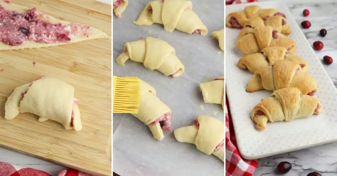 Cranberry Cheesecake Crescent Rolls