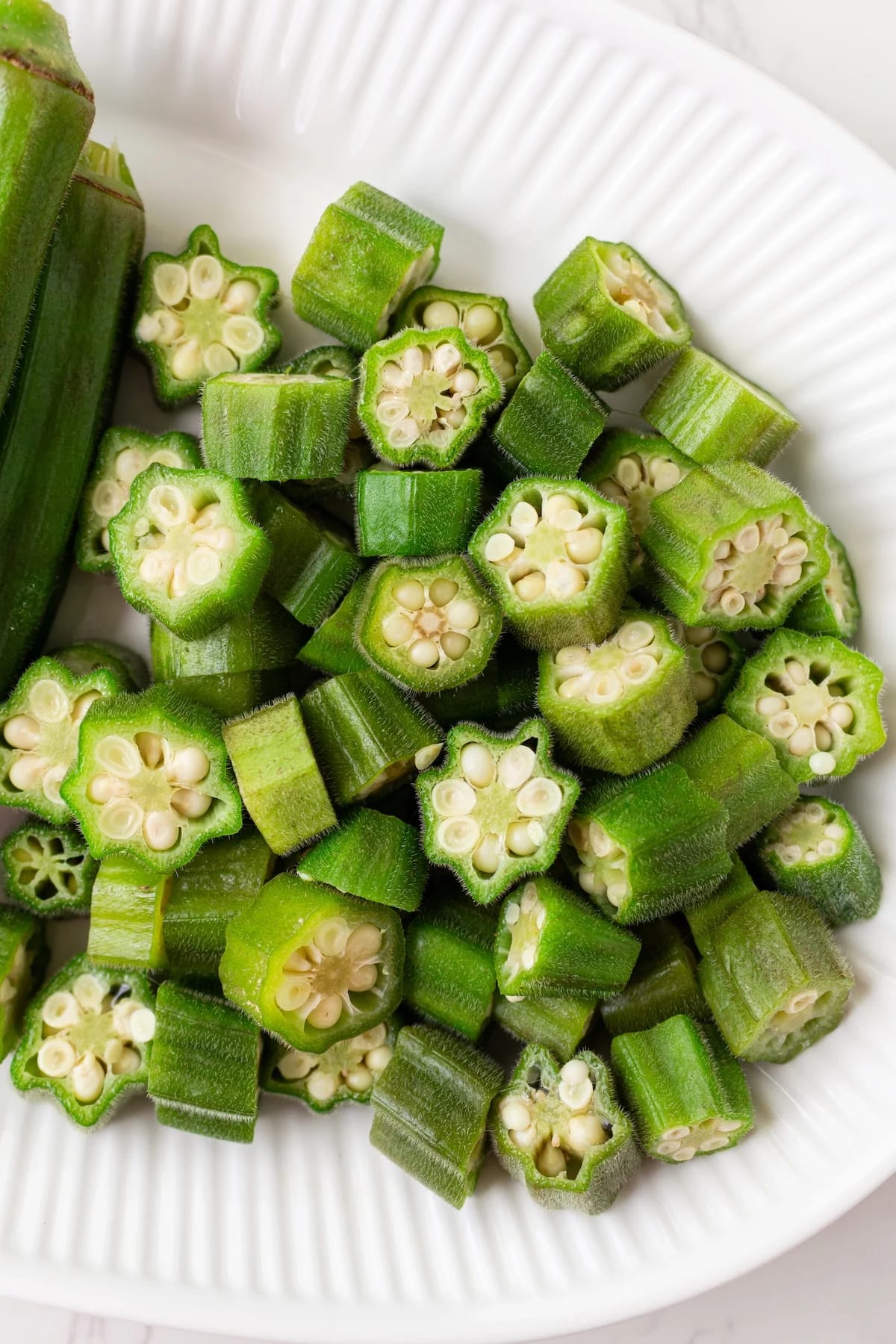 Steamed Okra