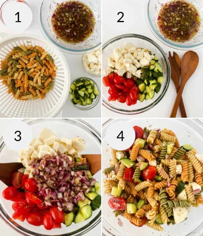 Tri Color Rotini Pasta Salad