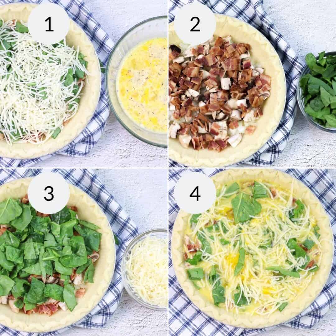 Spinach and Bacon Quiche