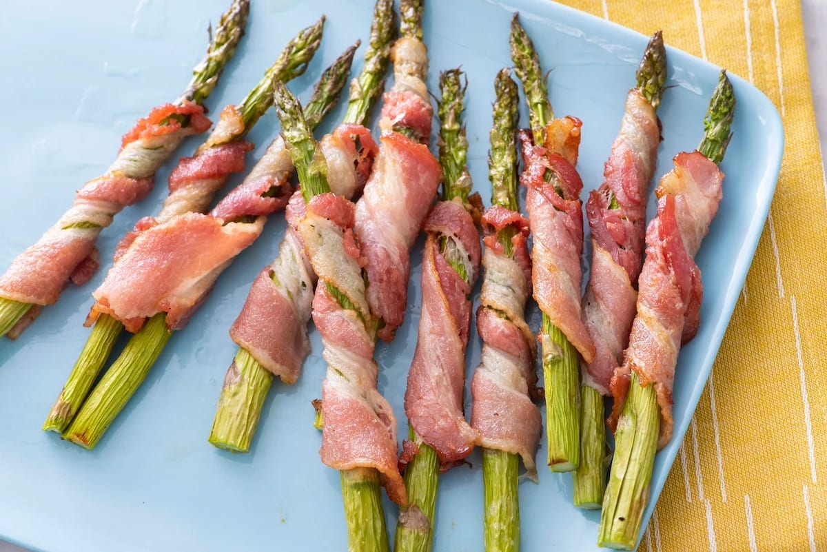 Air Fryer Bacon Wrapped Asparagus