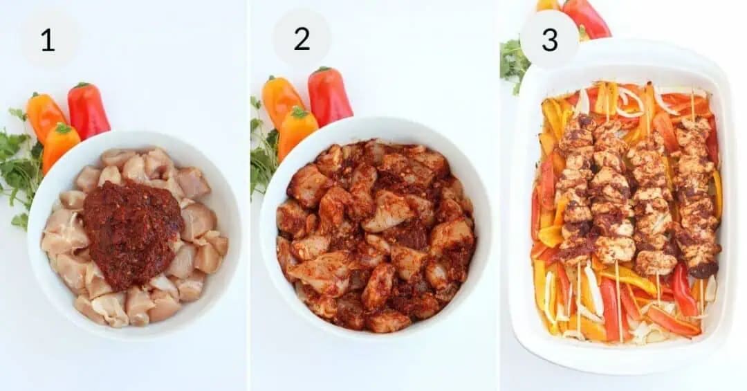 Chipotle Oven Chicken Kabobs