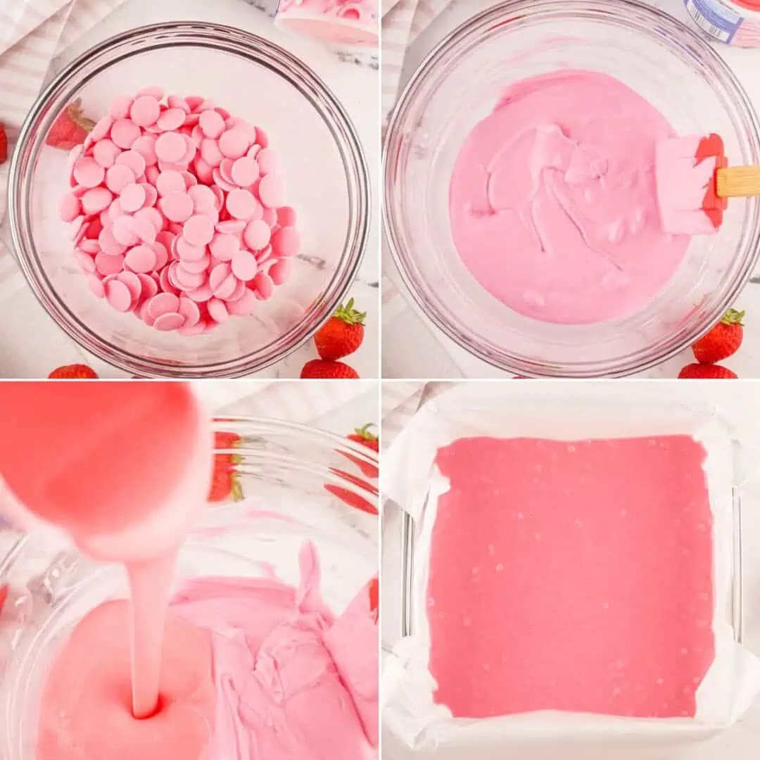 Strawberry Fudge (2 Ingredients)
