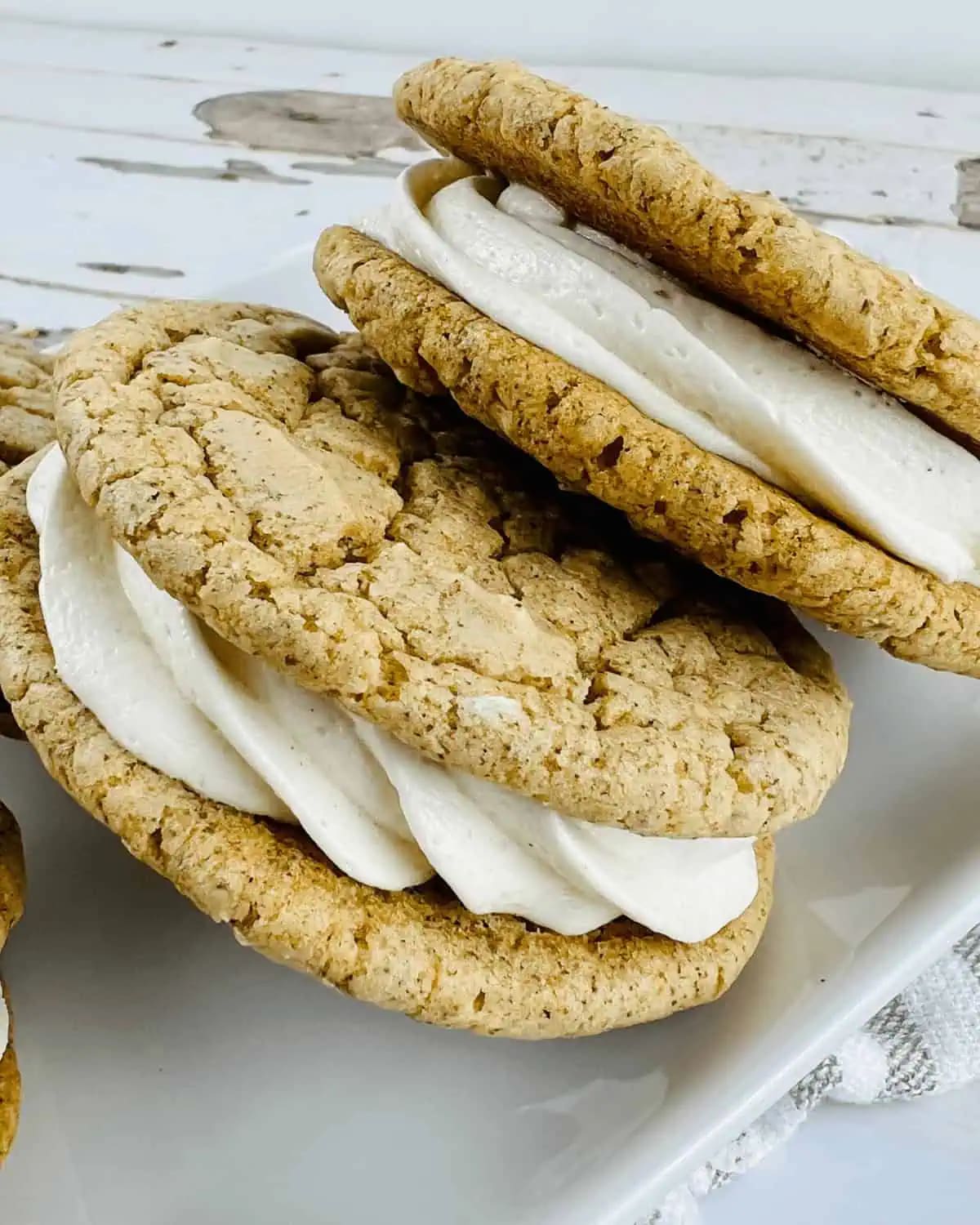 Gingerbread Sugar Cookies with Eggnog Frosting