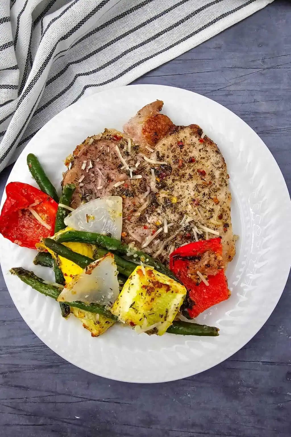 Italian Sheet Pan Pork Chops