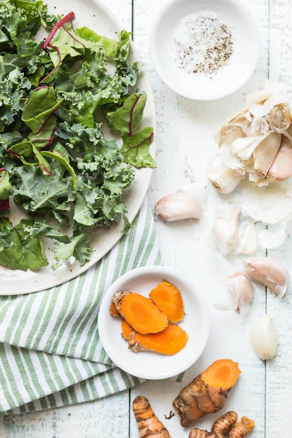 Turmeric Sauteed Greens