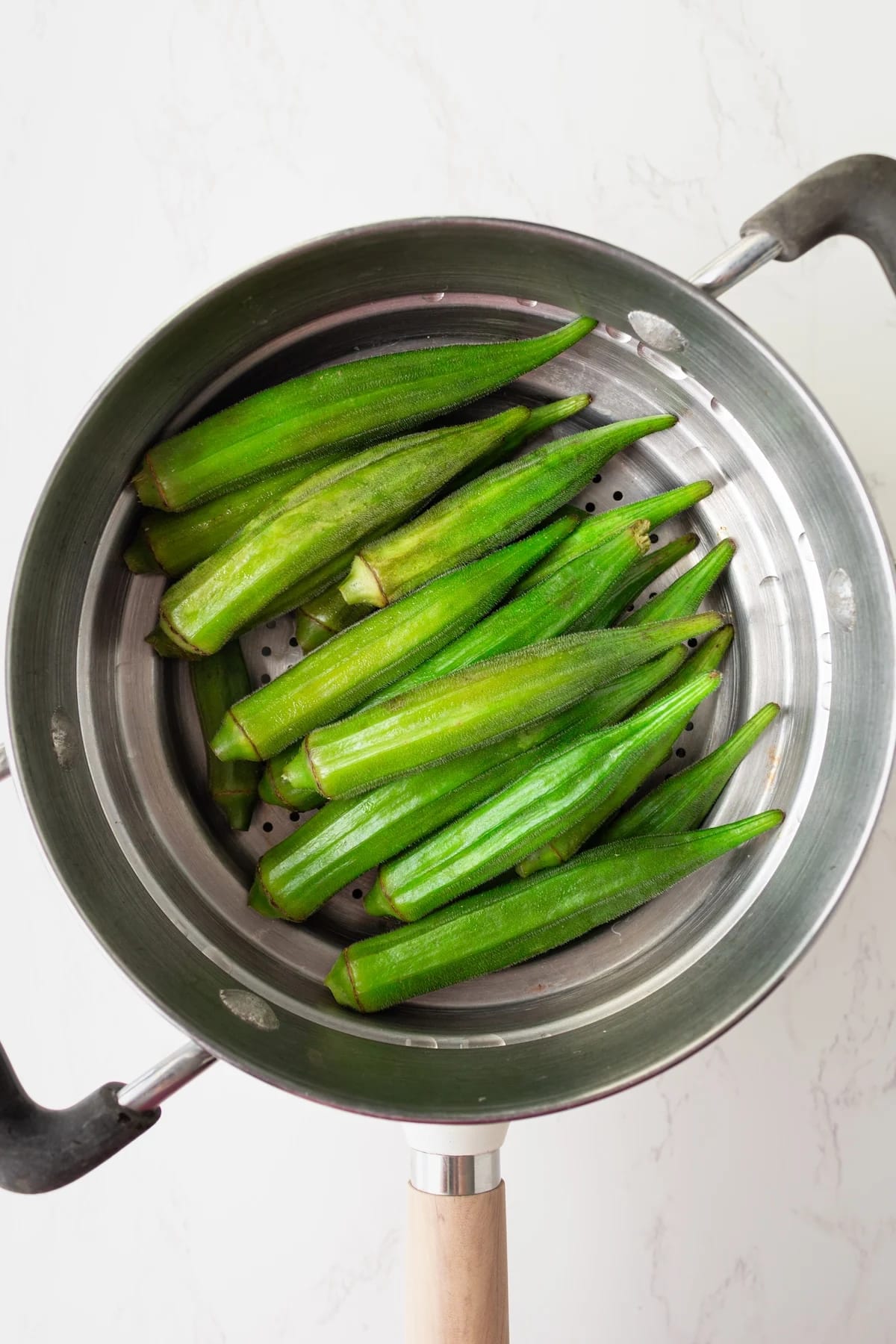 Steamed Okra