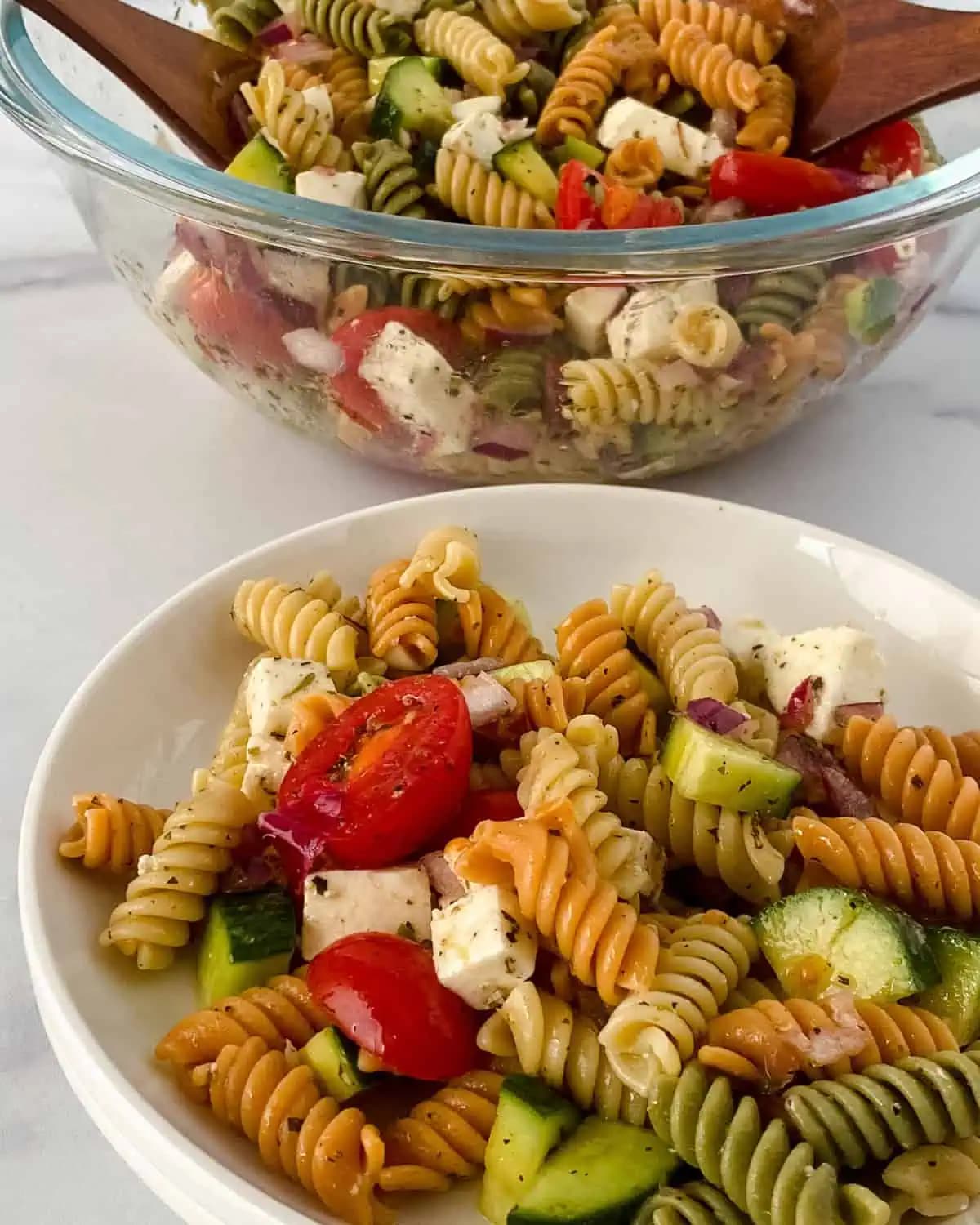 Tri Color Rotini Pasta Salad