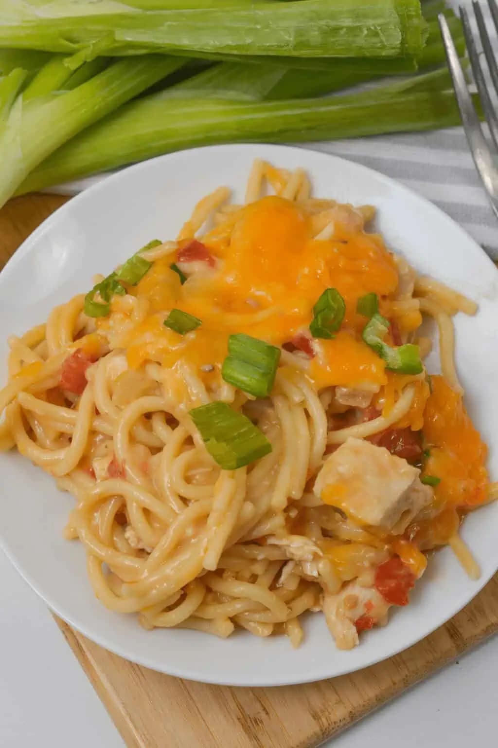 Rotel Chicken Spaghetti