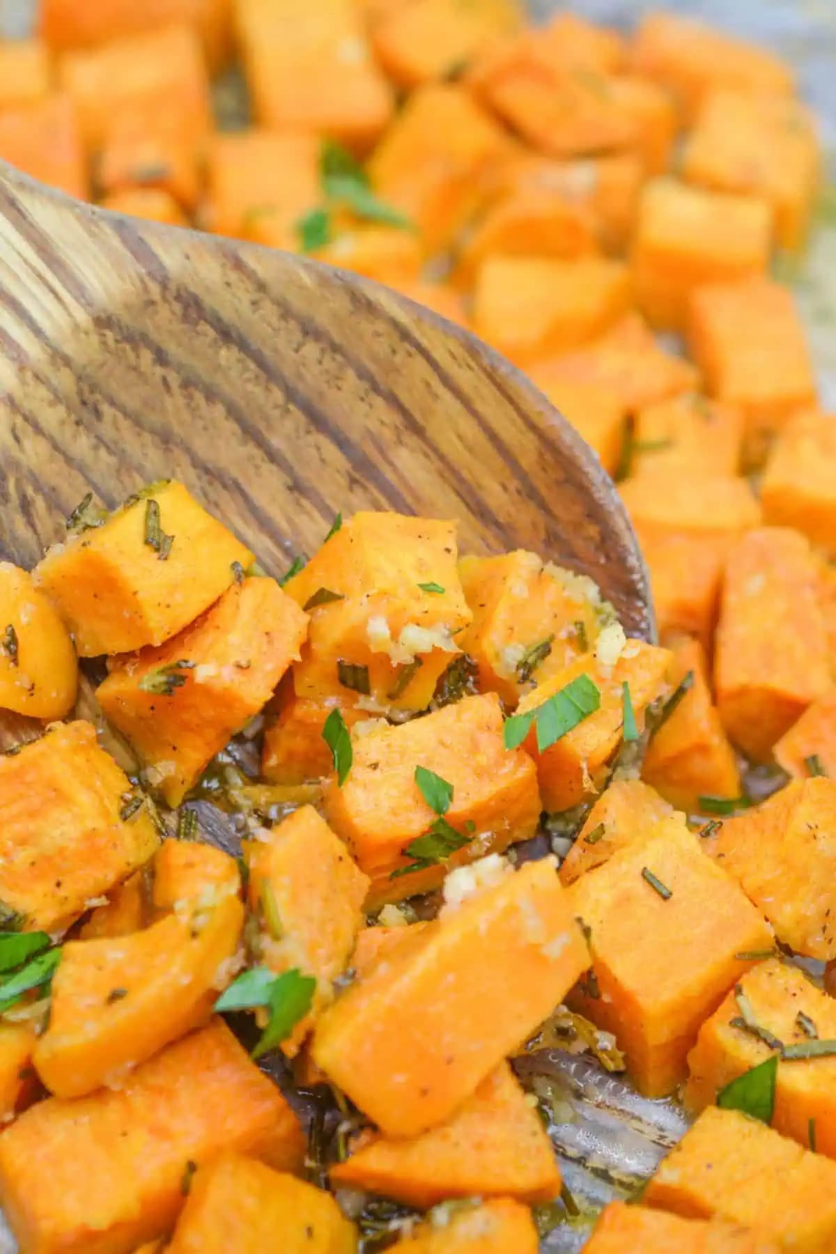 Crispy Savory Sweet Potatoes
