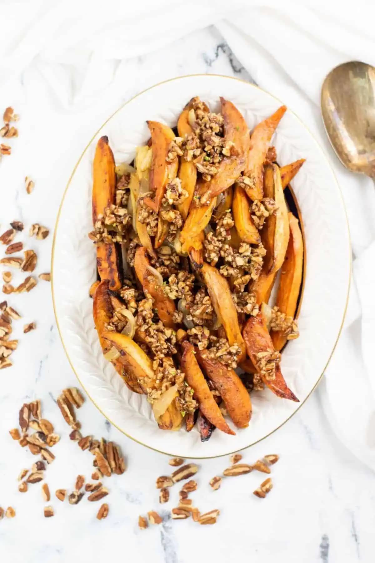 Roasted Spicy Sweet Potatoes