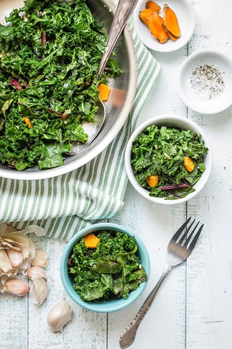 Turmeric Sauteed Greens