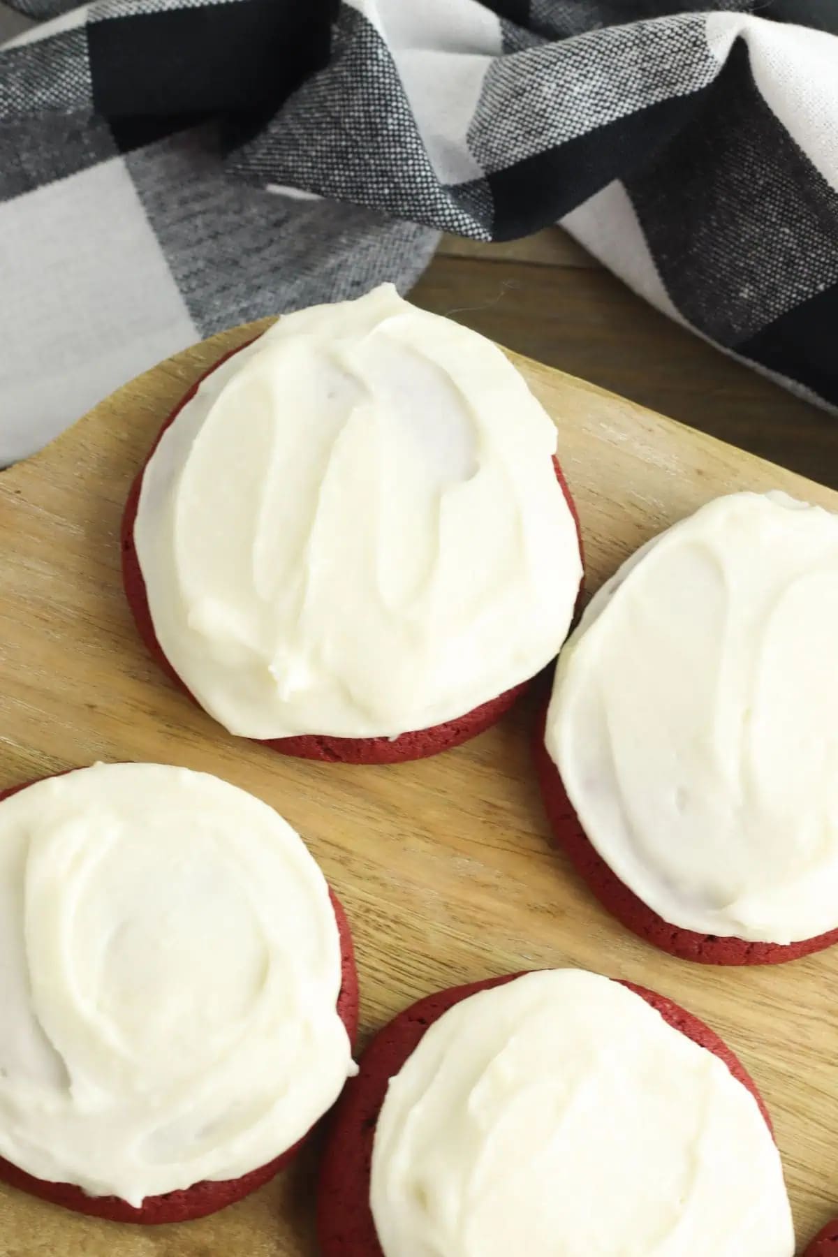 Red Velvet Cookies with Cream Cheese Frosting