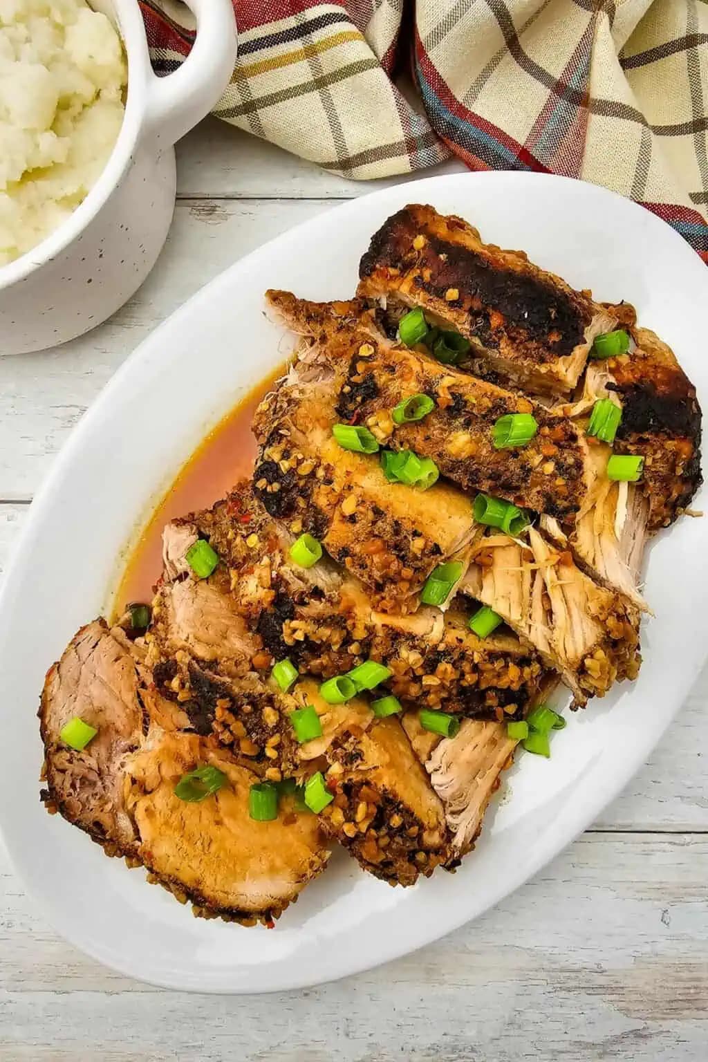 Honey Garlic Crock Pot Pork Roast