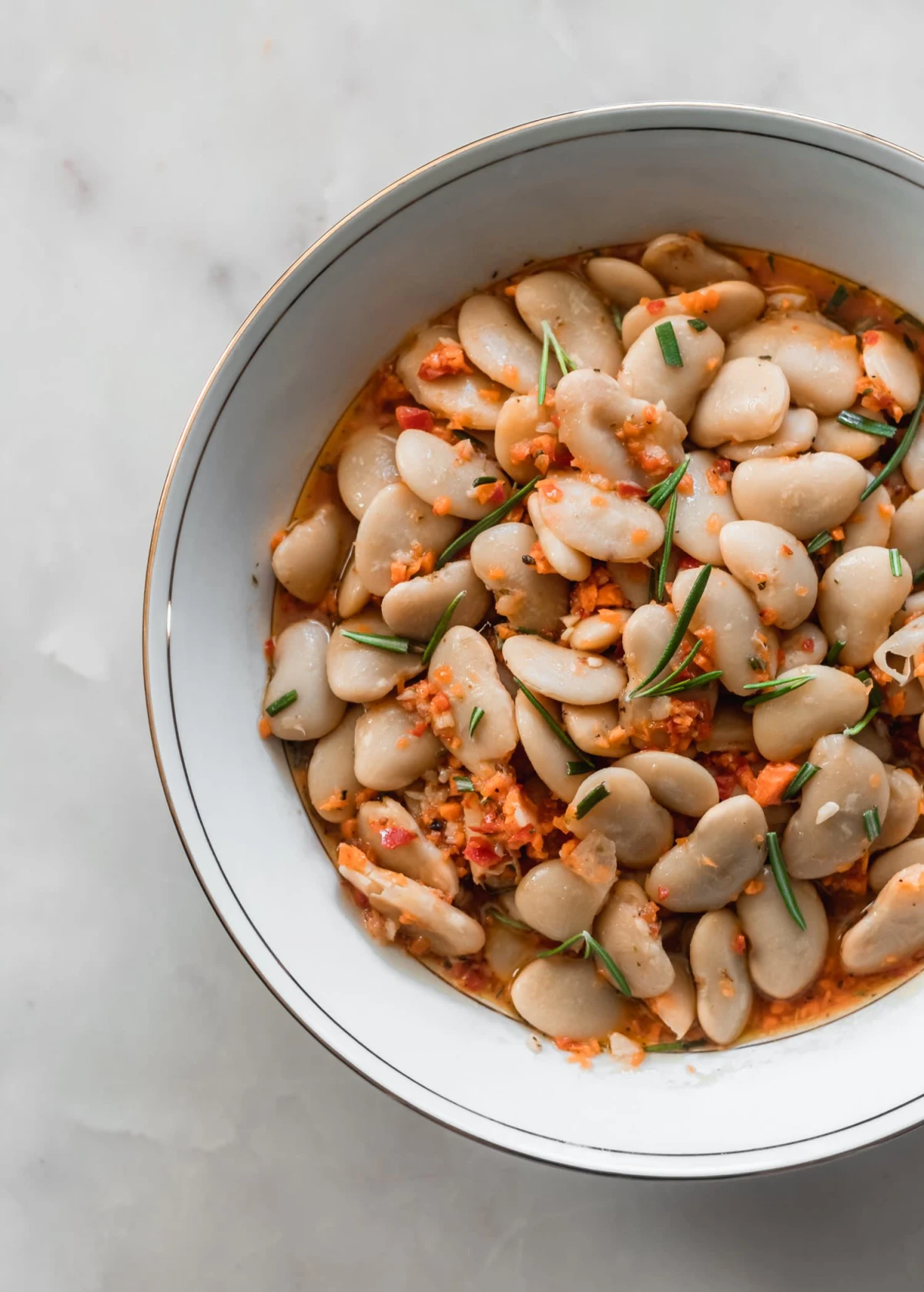 Marinated White Beans With Toast