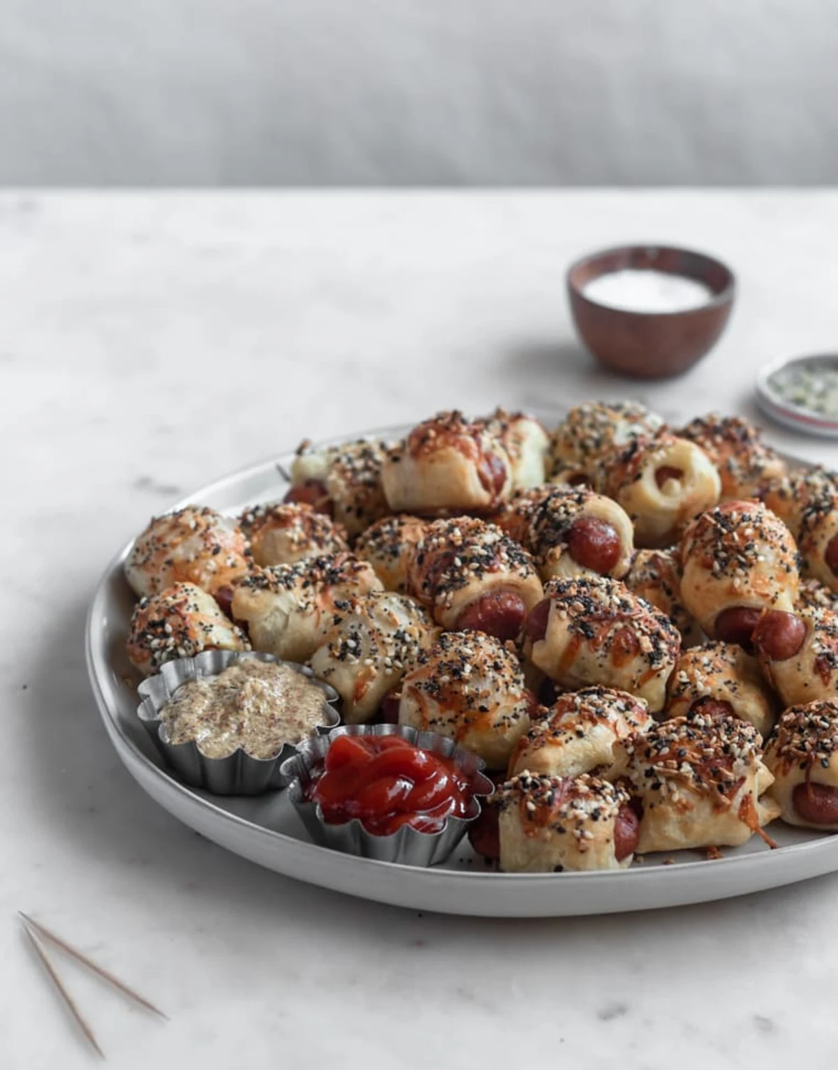 Pigs In A Blanket With Everything Seasoning & Parmesan