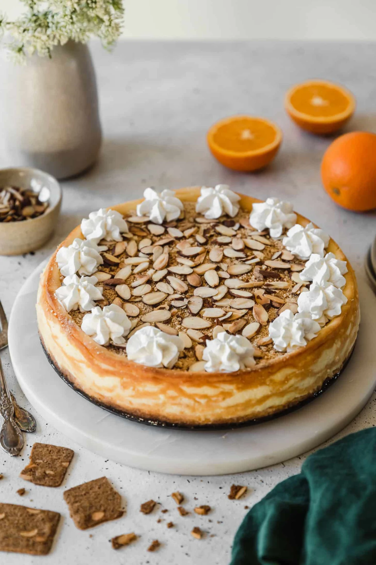 Mascarpone Cheesecake With Orange & Amaretto