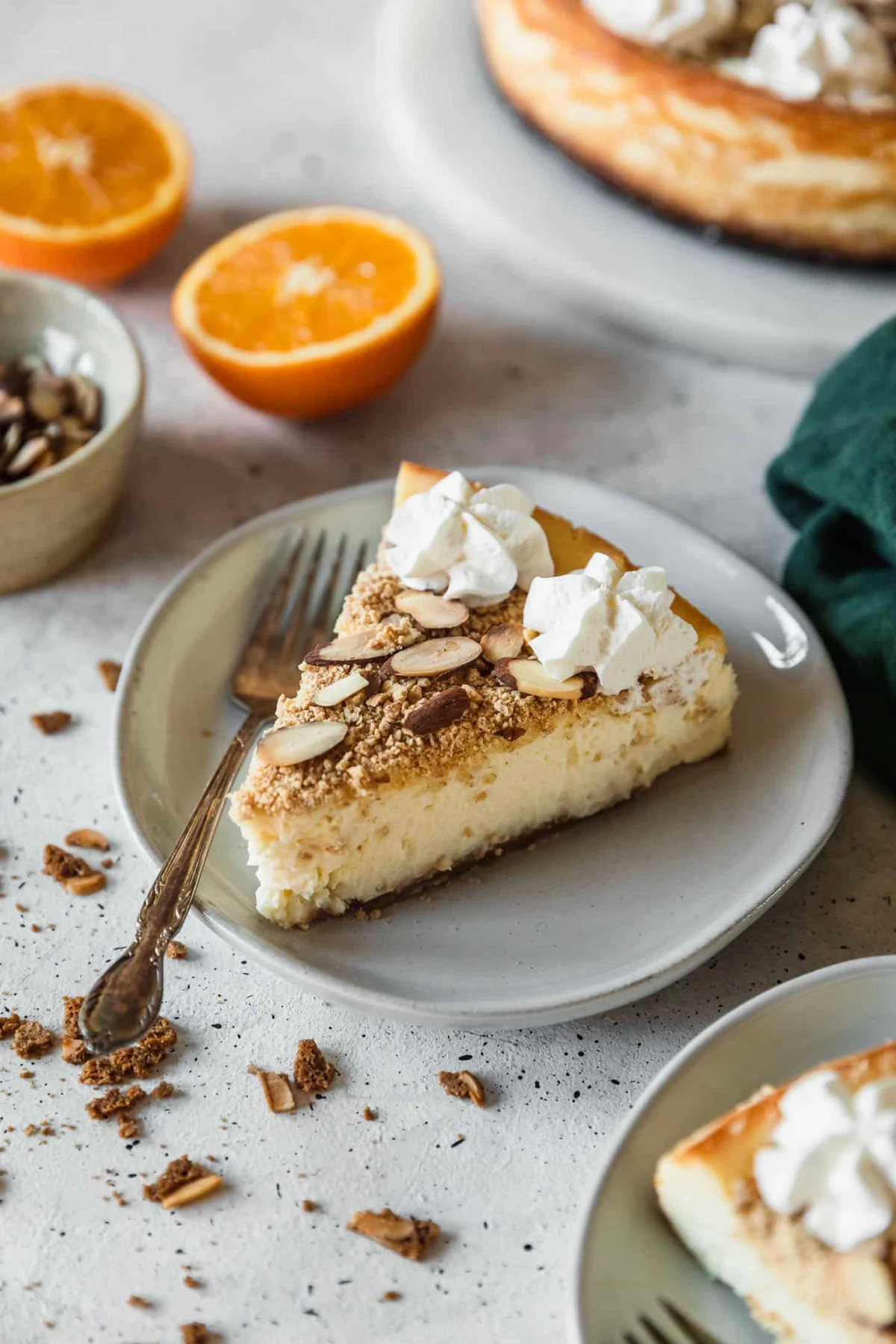 Mascarpone Cheesecake With Orange & Amaretto