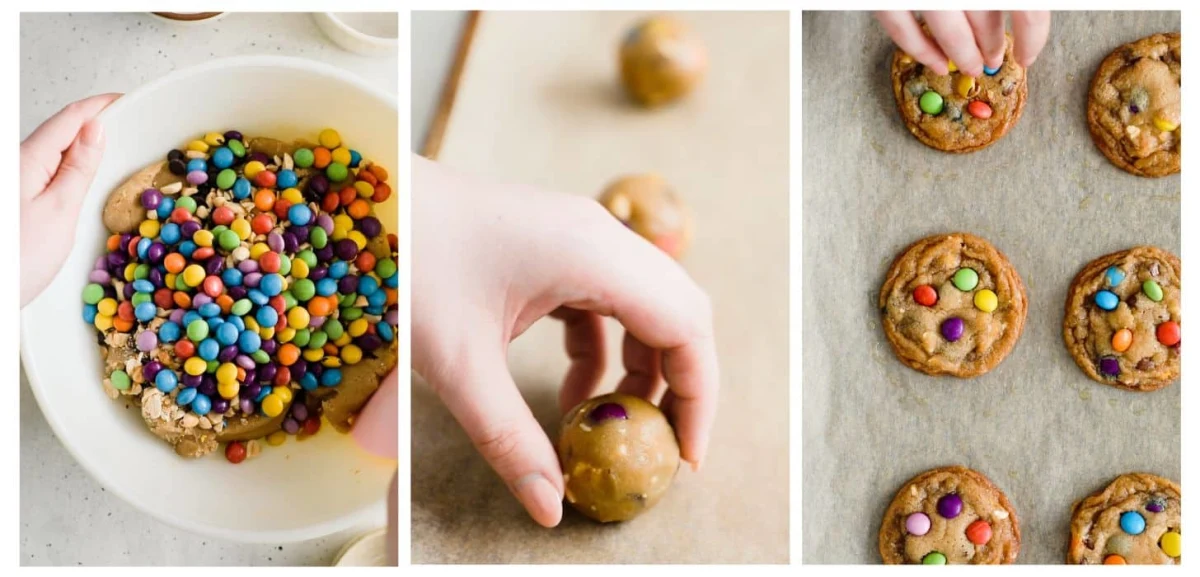 Brown Butter Peanut M&M Cookies
