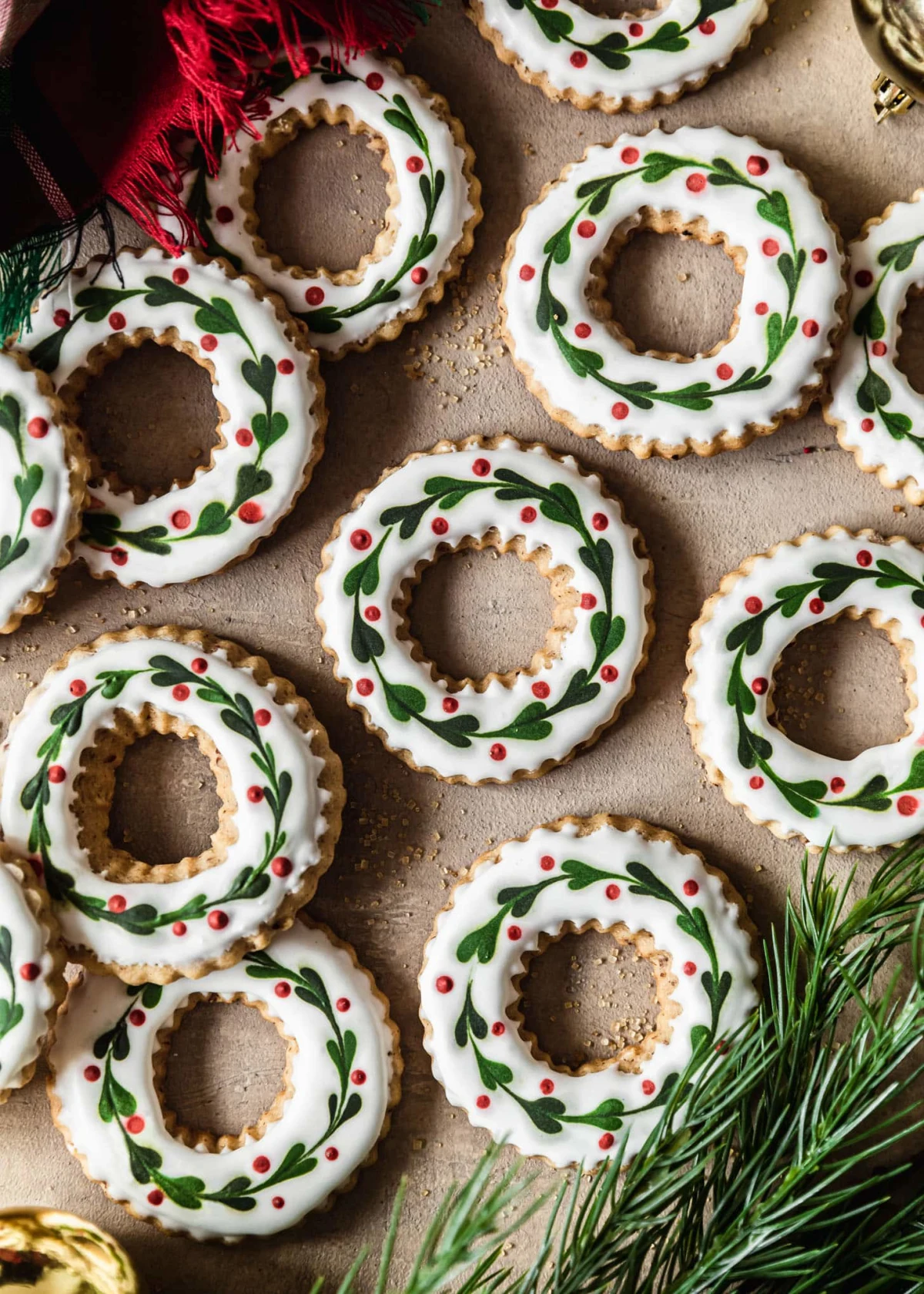 Pecan Sugar Cookies With Maple Icing