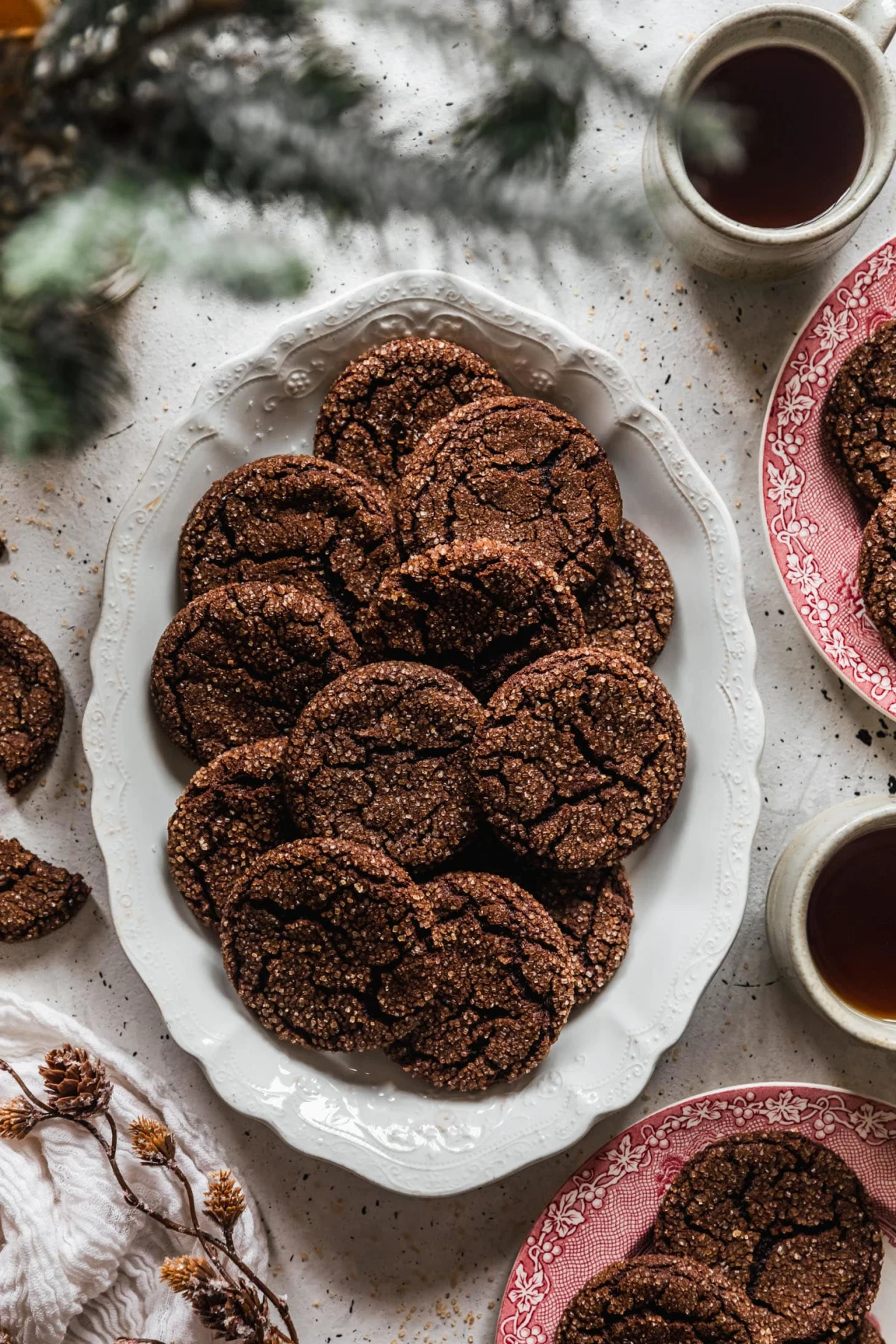 The Best Chewy Chocolate Gingerbread Cookies