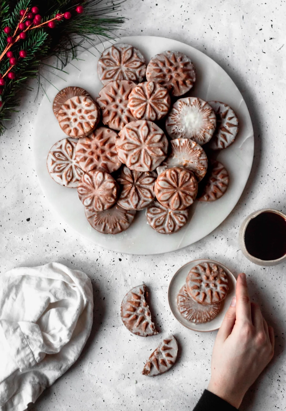 Cardamom Gingerbread Cookies + Orange Glaze