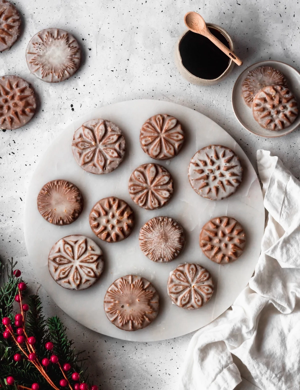 Cardamom Gingerbread Cookies + Orange Glaze
