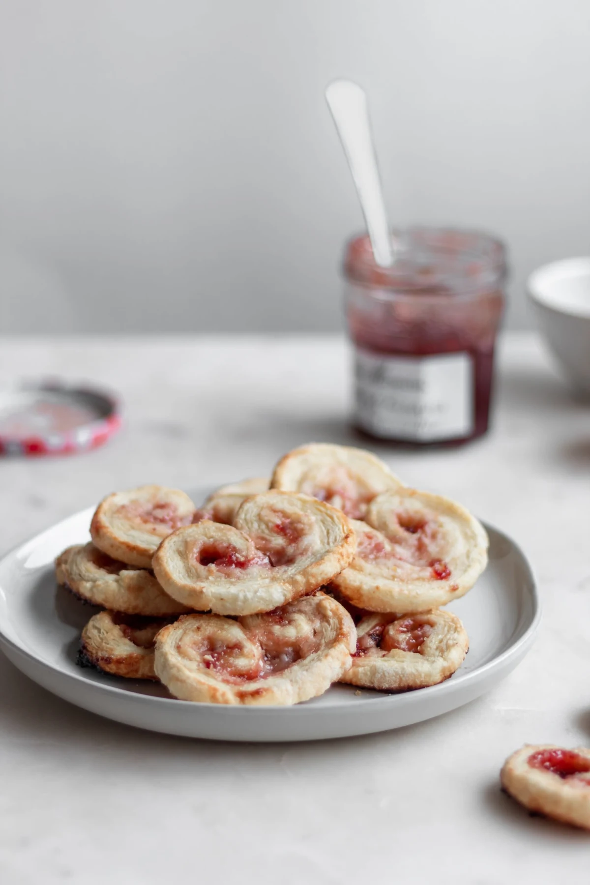 Strawberry Palmiers With Cream Cheese