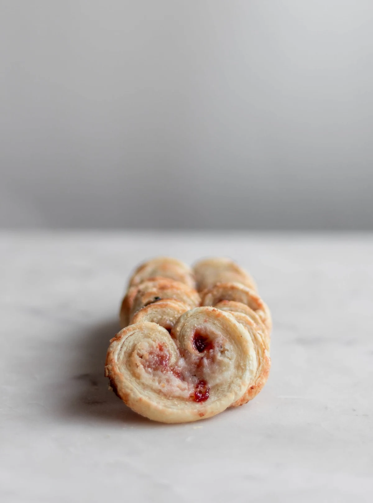 Strawberry Palmiers With Cream Cheese