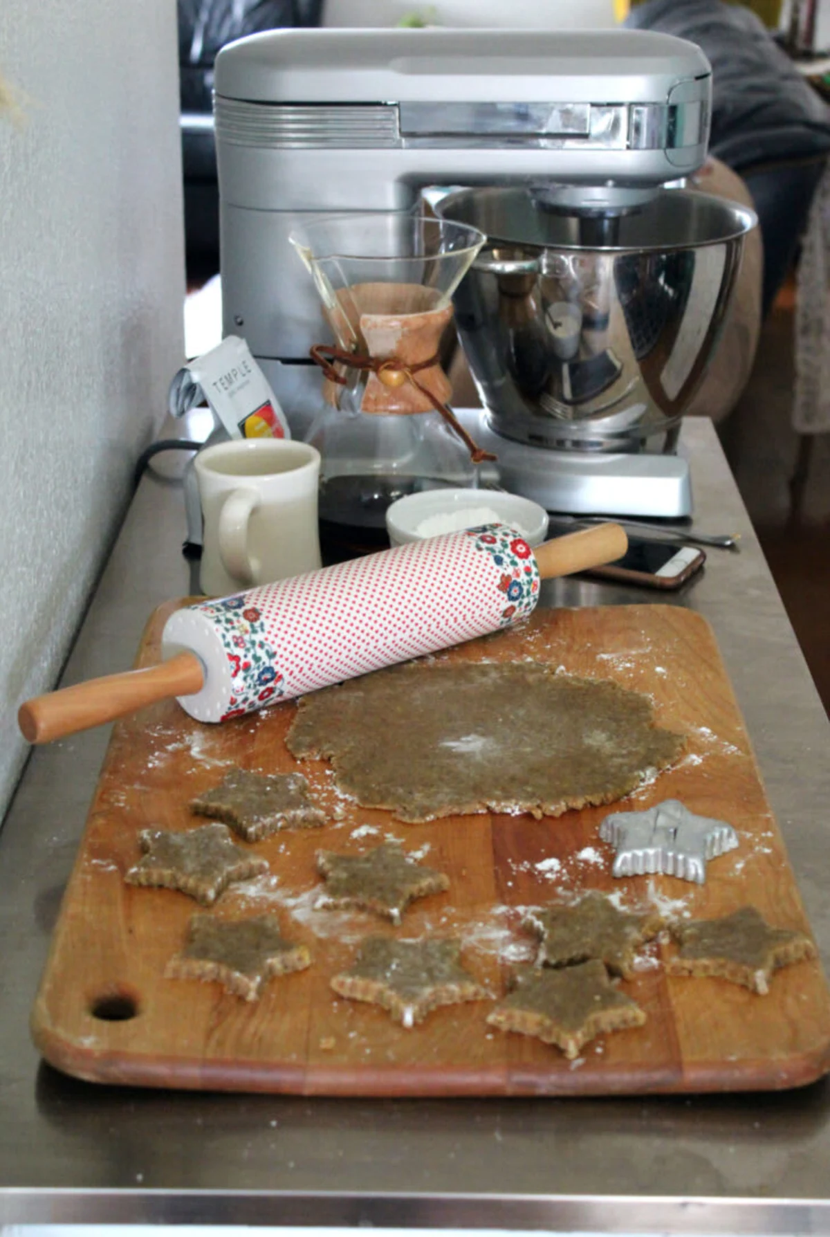 Pistachio Zimtsterne (Cinnamon Stars)